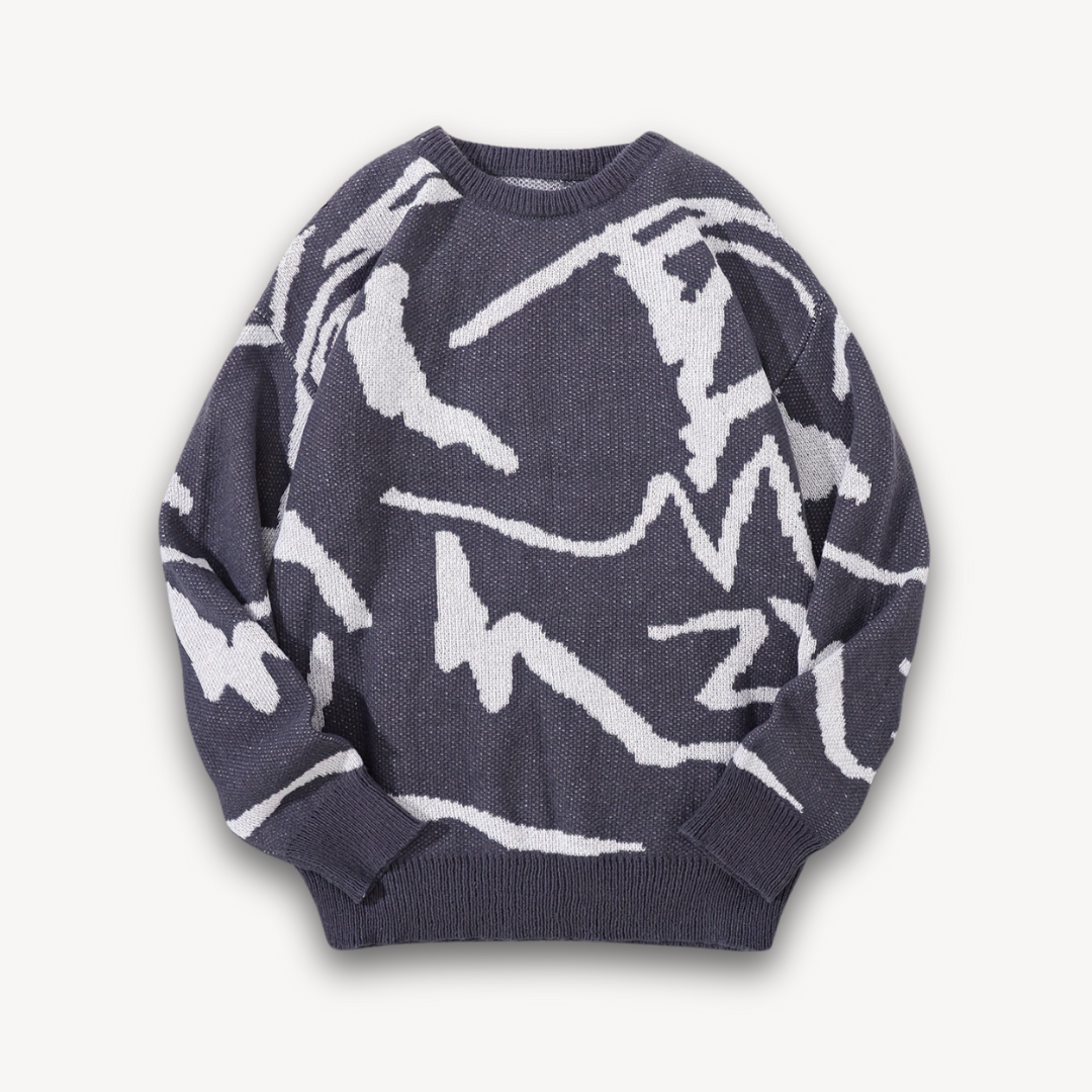 Men's Classic Printed Crew Neck Sweater - OutfitLondon