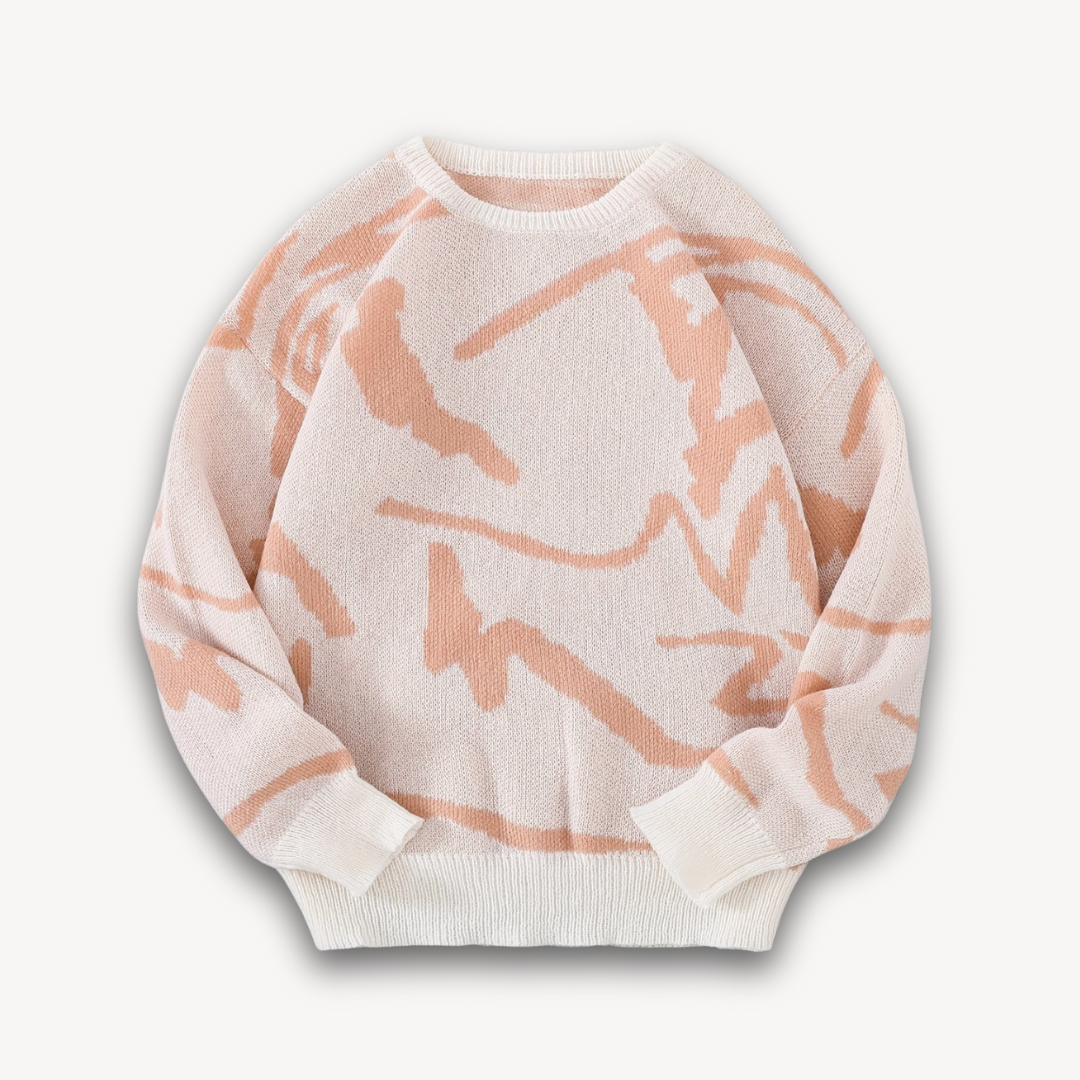 Men's Classic Printed Crew Neck Sweater