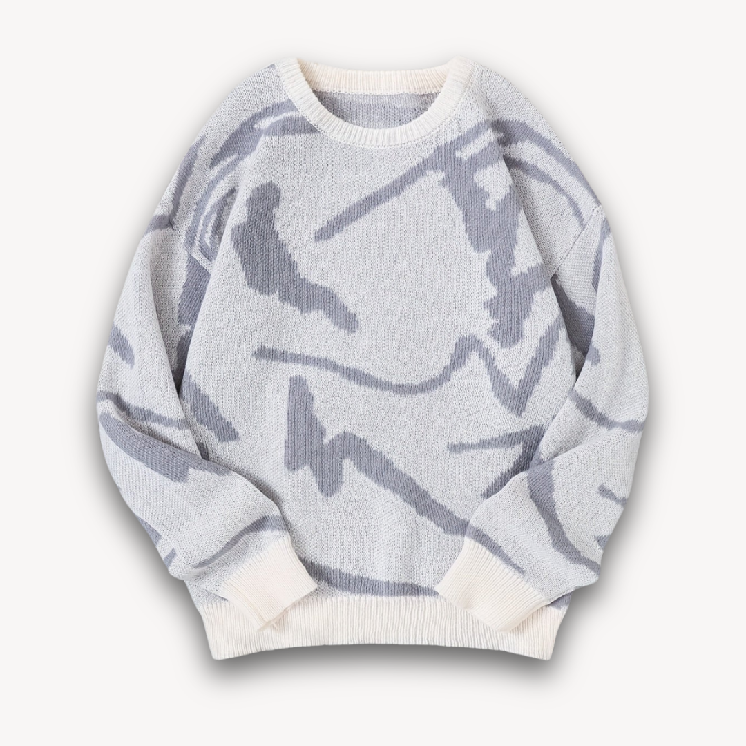 Men's Classic Printed Crew Neck Sweater