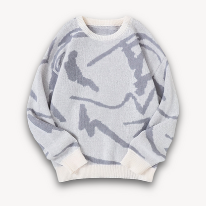 Men's Classic Printed Crew Neck Sweater