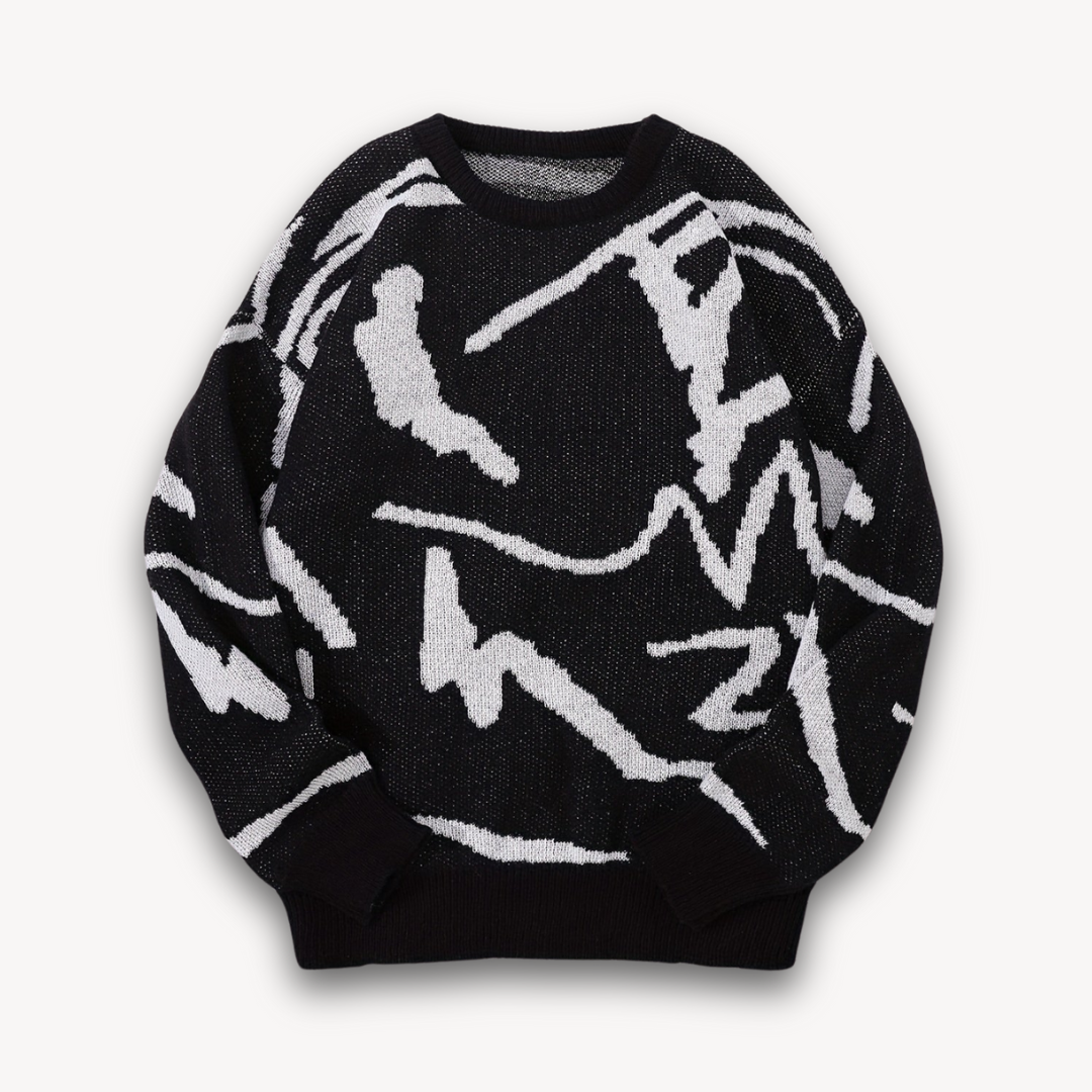 Men's Classic Printed Crew Neck Sweater