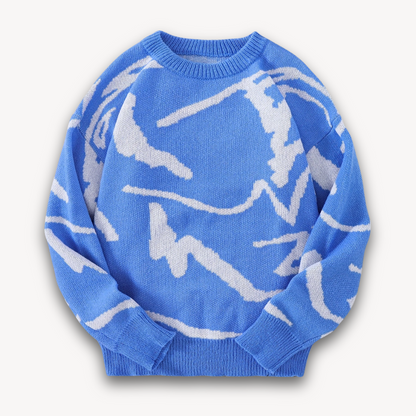 Men's Classic Printed Crew Neck Sweater