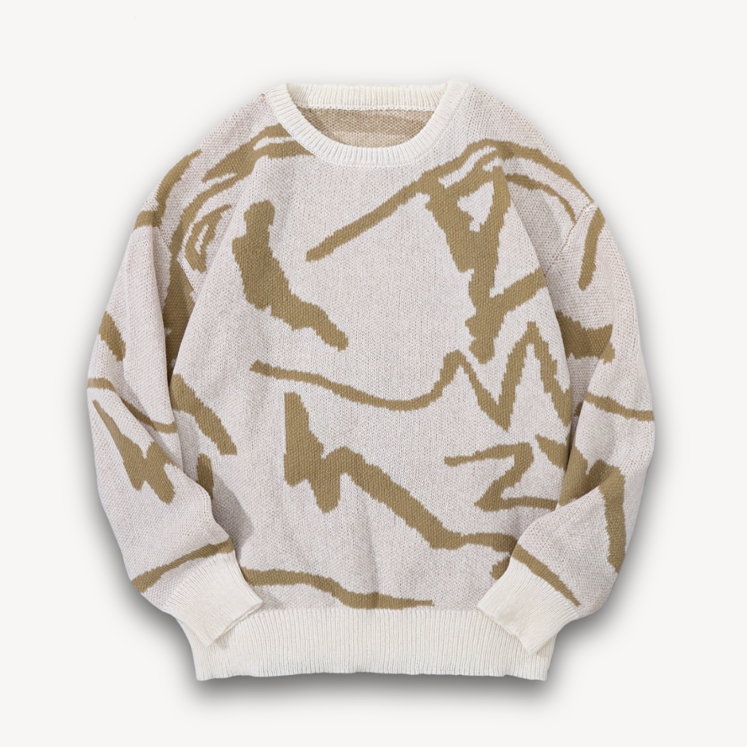Men's Classic Printed Crew Neck Sweater