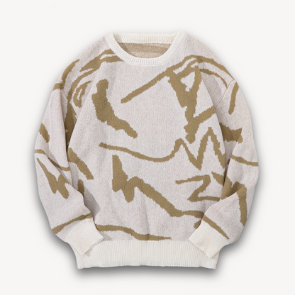 Men's Classic Printed Crew Neck Sweater