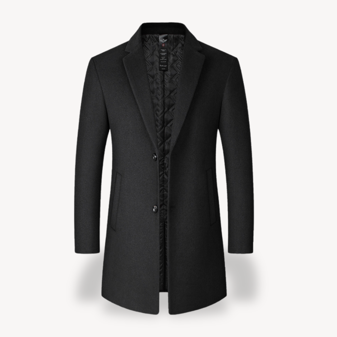 Men's Stylish Fit Wool Trench Coat