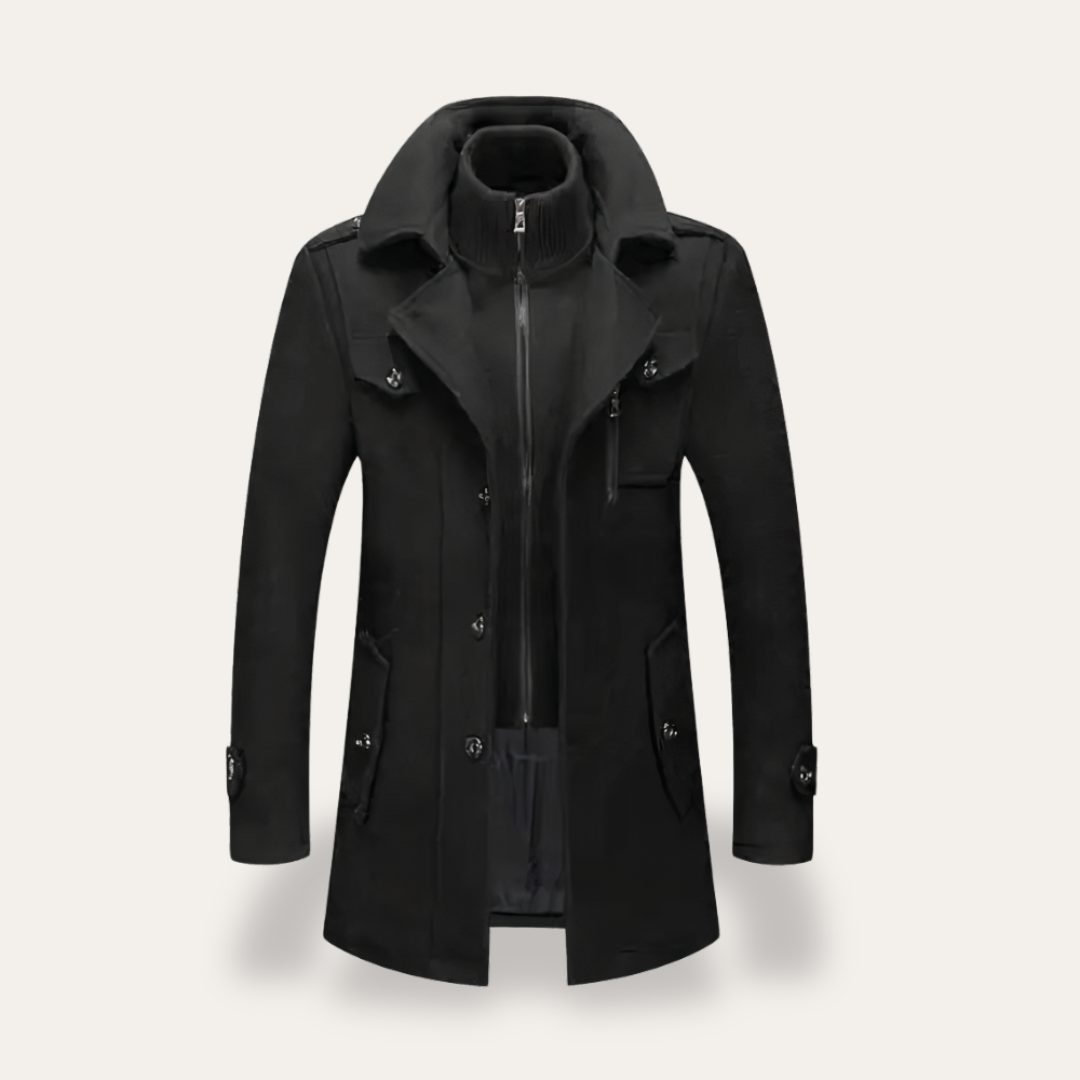 Classic Double Breasted Short Trench Coat