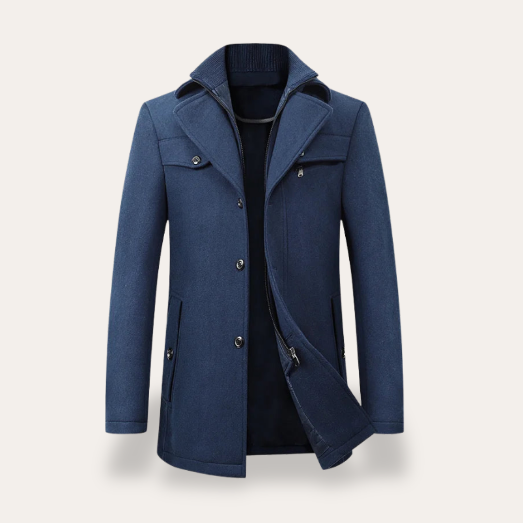 Classic Double Breasted Short Trench Coat