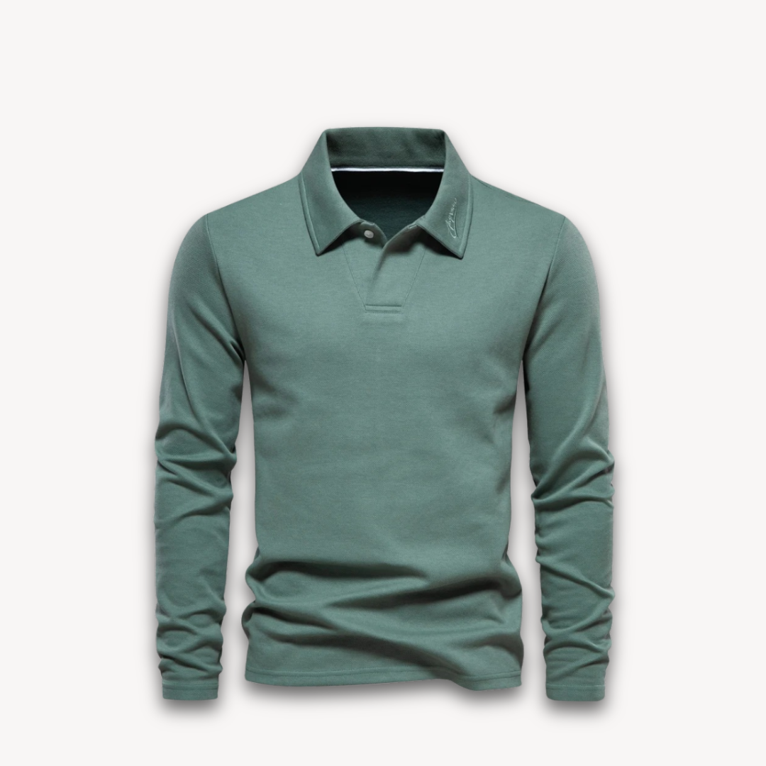 Simple Classic V-Neck Polo Shirt
