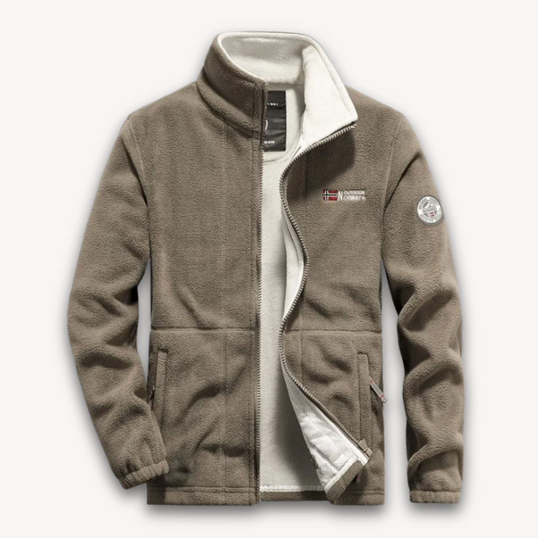 Men's Warm Graphic Fleece Jacket