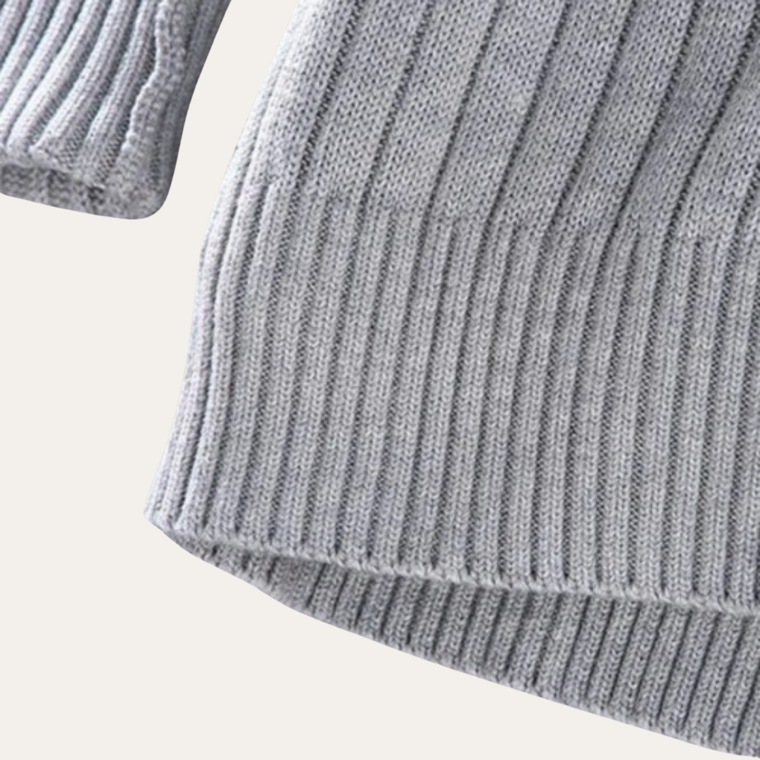 Men's Relaxed Fit Crew Neck Sweater Cardigan