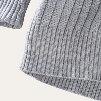 Men's Relaxed Fit Crew Neck Sweater Cardigan