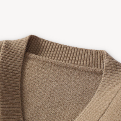 Men's Stylish Embroidered V Neck Sweater