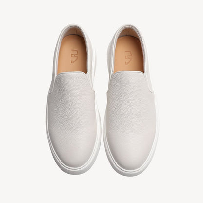 Men's Textured Leather Slip On Shoes