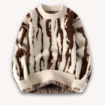 Men's Colorful Pattern Crew Neck Sweater - OutfitLondon