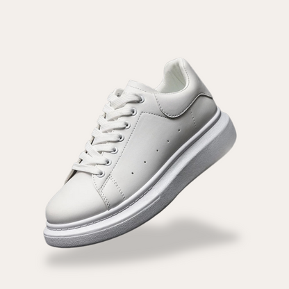 Trendy High Top White Sneakers - OutfitLondon