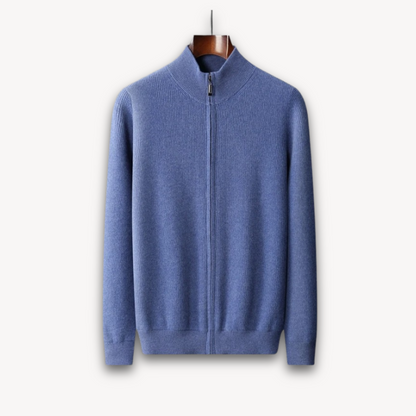 Men's Fitted Zip Sweater