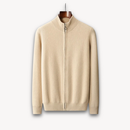 Men's Fitted Zip Sweater