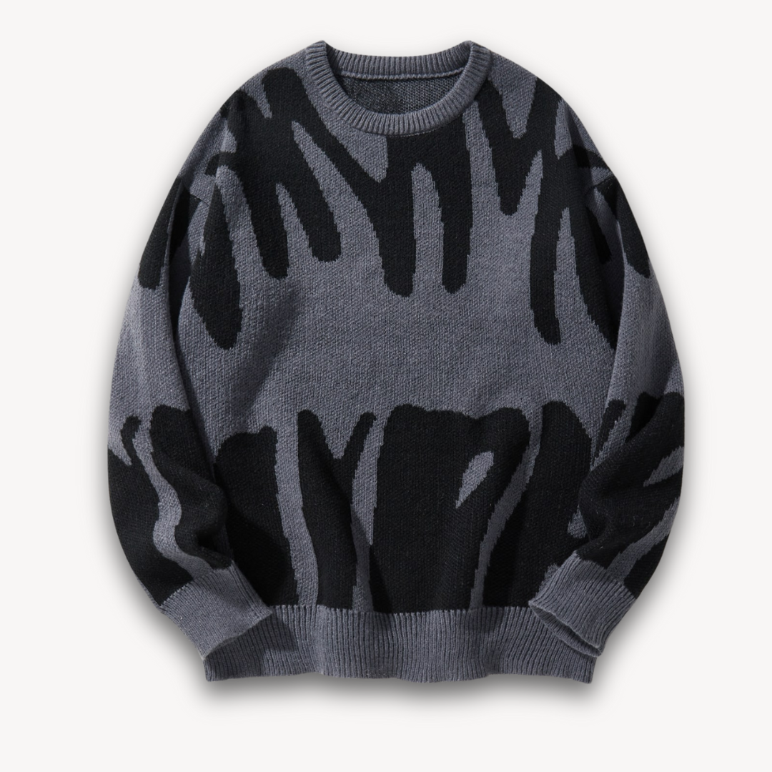 Unique Pattern Crew Neck Men's Sweater - OutfitLondon