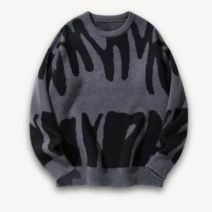 Unique Pattern Crew Neck Men's Sweater - OutfitLondon