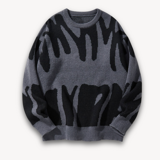 Unique Pattern Crew Neck Men's Sweater - OutfitLondon