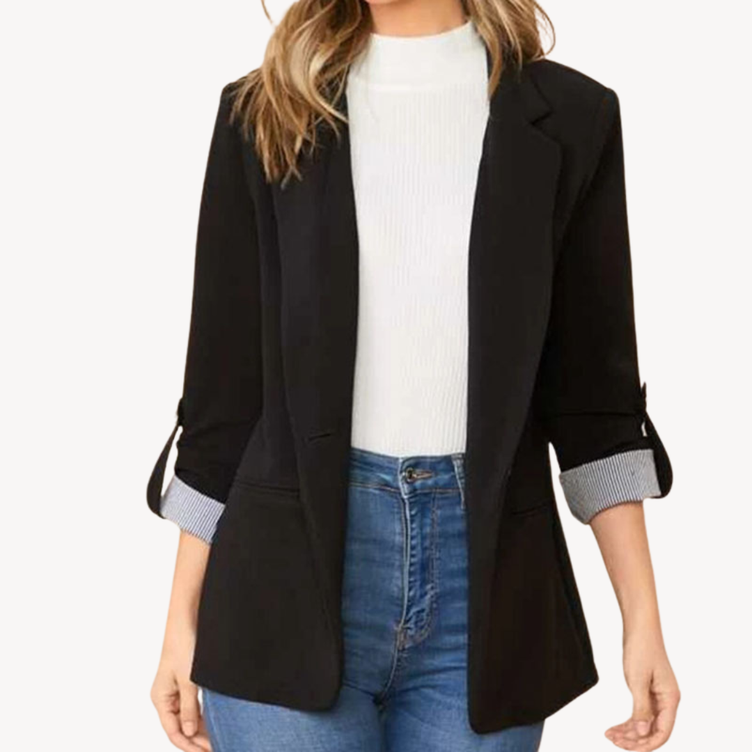 Ladies Classic Fit Blazer Jacket - OutfitLondon