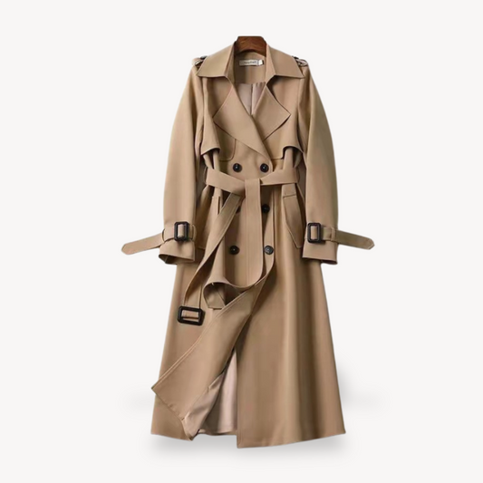 Classic Female Belted Raincoat - OutfitLondon