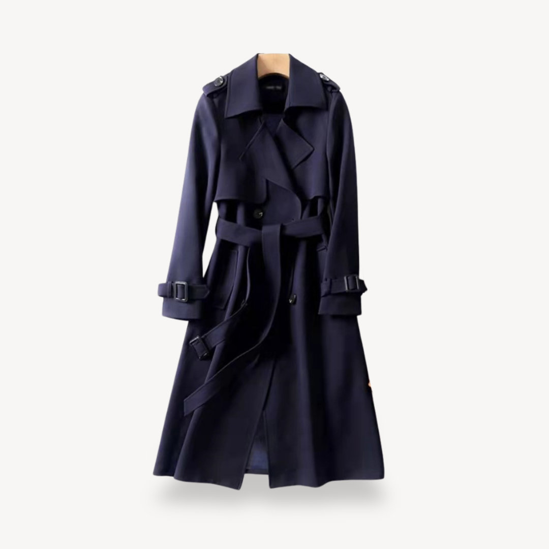 Classic Female Belted Raincoat