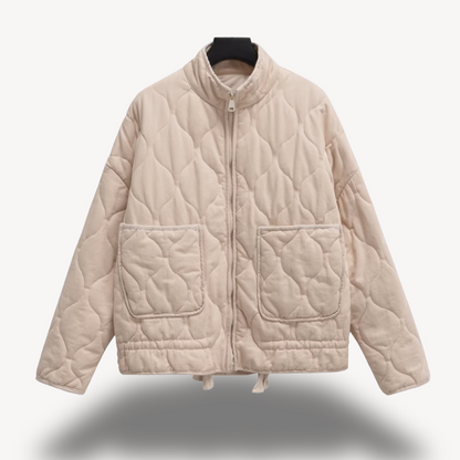 Ladies' Glitter Snowflake Parka Coat