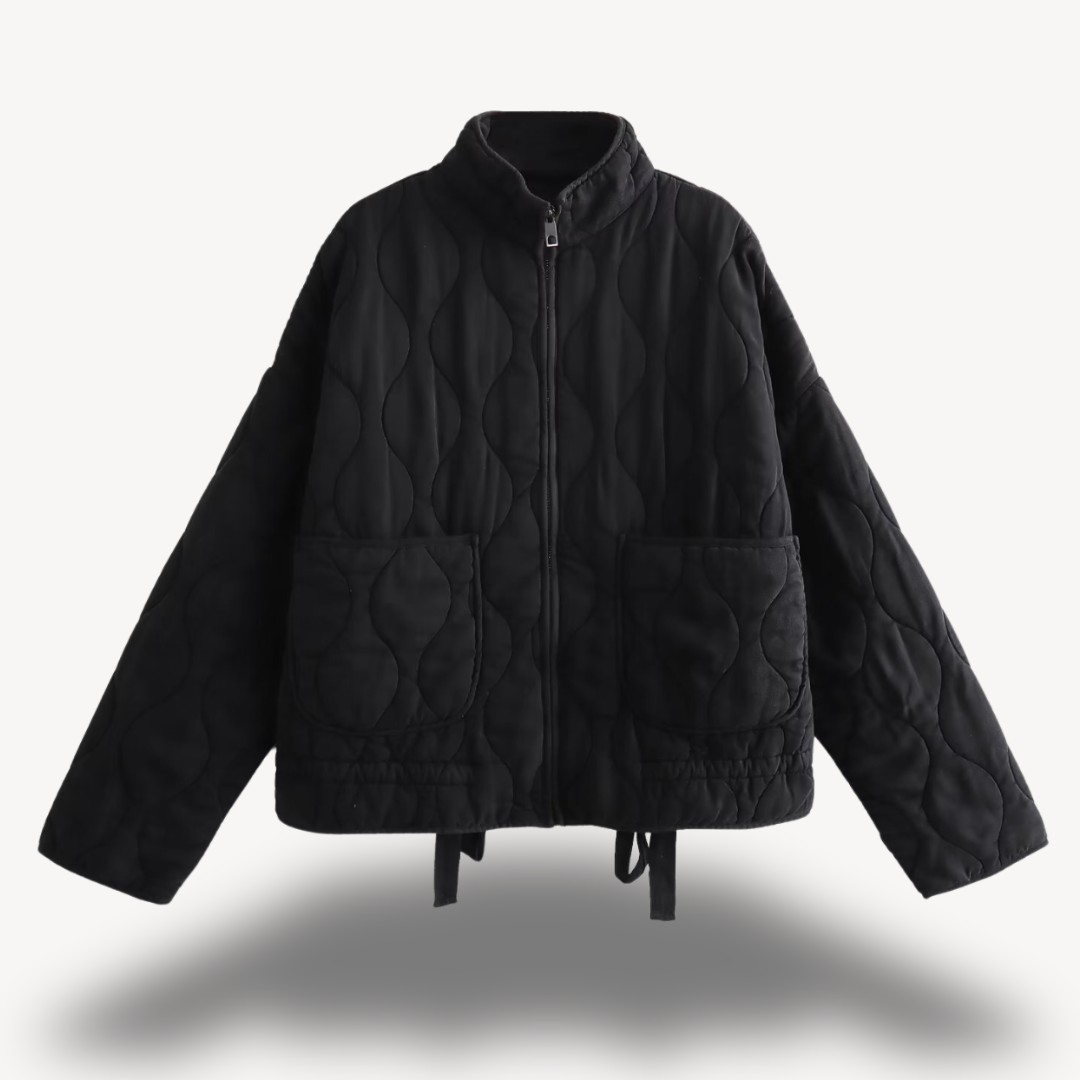 Ladies' Glitter Snowflake Parka Coat