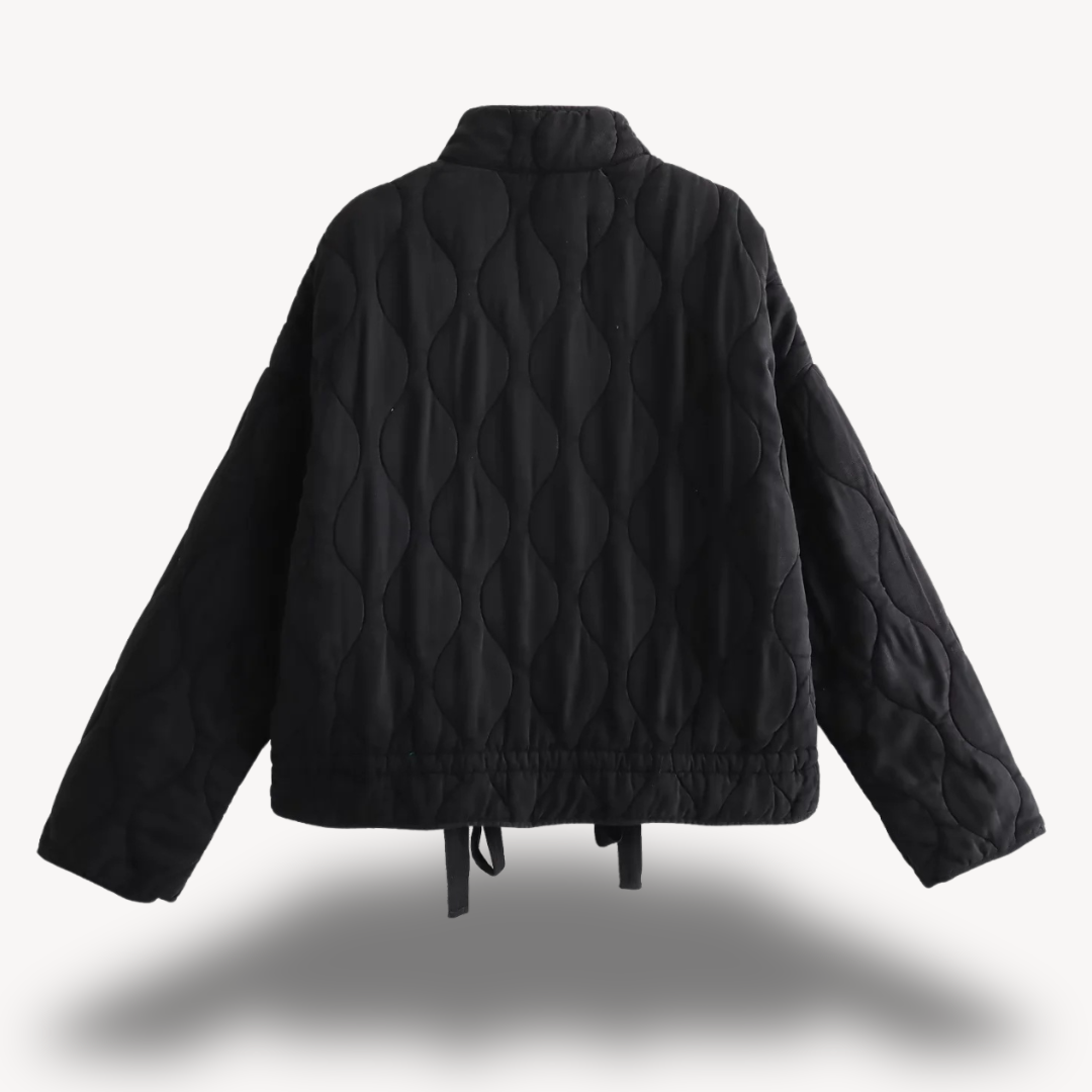 Ladies' Glitter Snowflake Parka Coat