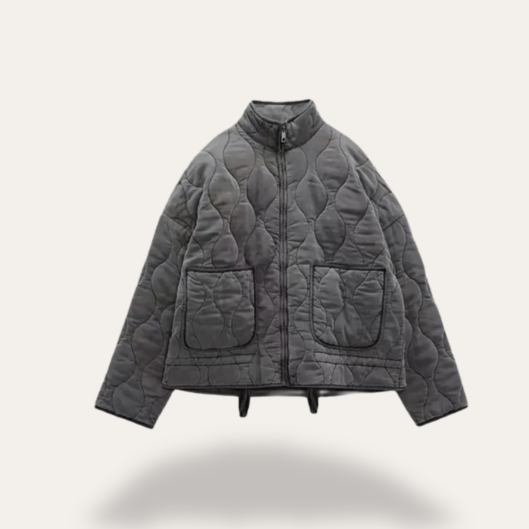 Ladies' Glitter Snowflake Parka Coat