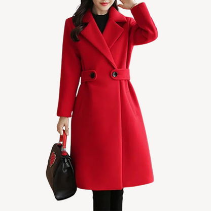 Ladies Classic Waist Trench Coat - OutfitLondon