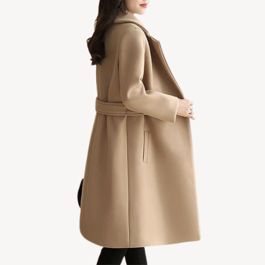 Ladies Classic Waist Trench Coat