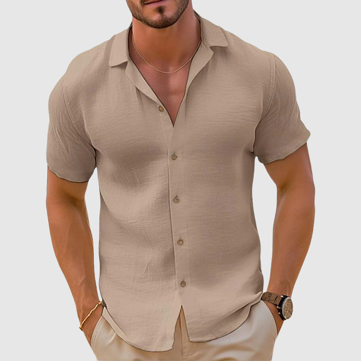 Traditional Casual Men's Tee - OutfitLondon