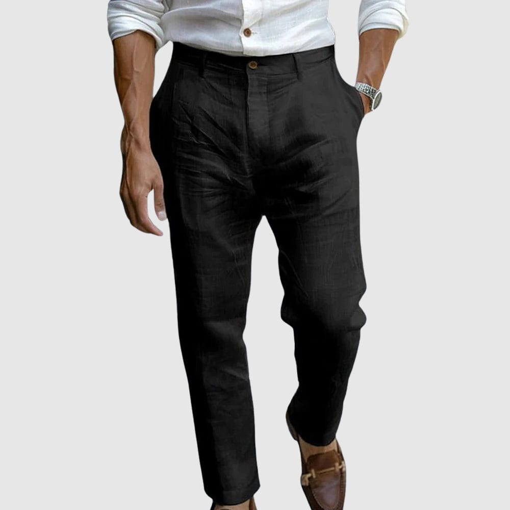 Fitted Mens Relaxed Jeans with Zip Fly and Pockets