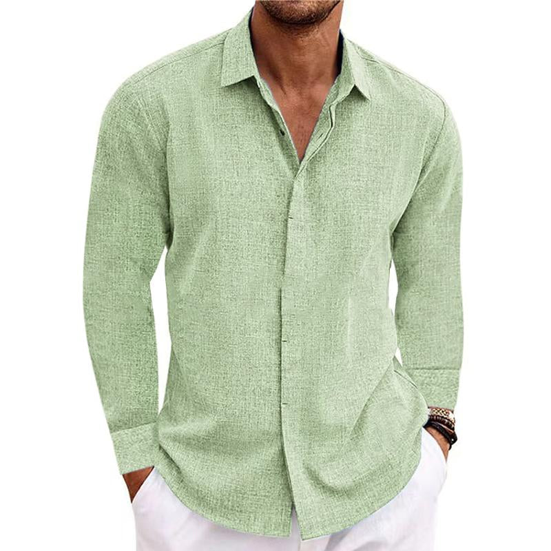 Lorino Men's Linen Long Sleeve Shirt