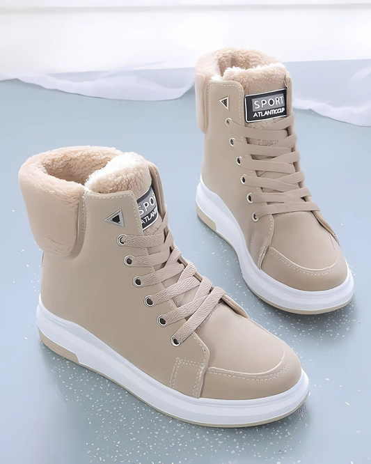 Lorly Women's Insulated Winter Boots Faux Fur Lining - OutfitLondon