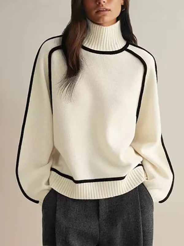 Lourdes | Women's Crew Neck Sweater | Chic - OutfitLondon