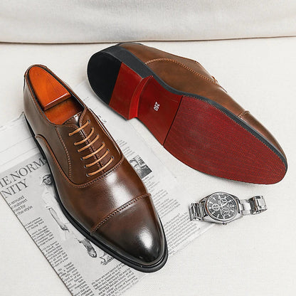 Men's Italian Leather Oxford Shoes