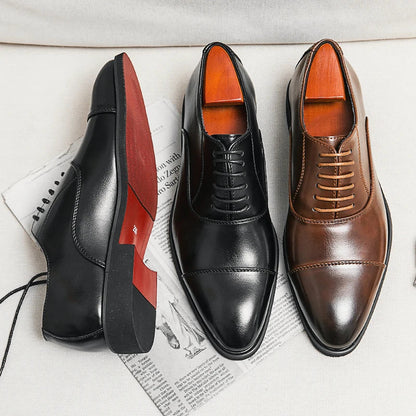 Men's Italian Leather Oxford Shoes