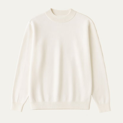 Men's Classic Crew Neck Ribbed Sweater - OutfitLondon