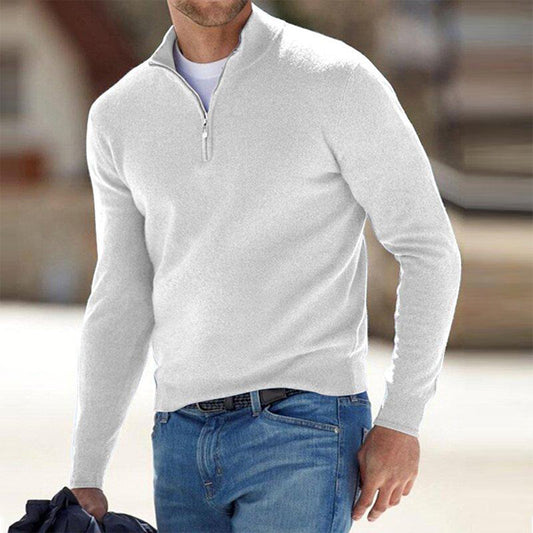 Classic Men's Quarter Zip Fleece Jacket - OutfitLondon
