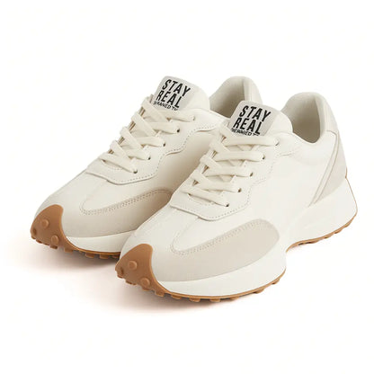 Comfortable Supportive White Walking Shoes - OutfitLondon