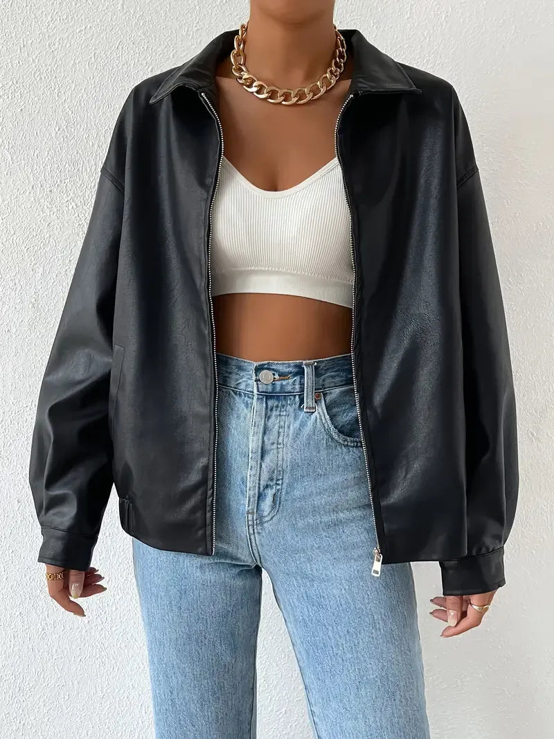 Comfortable Women's Zipper Jacket - OutfitLondon