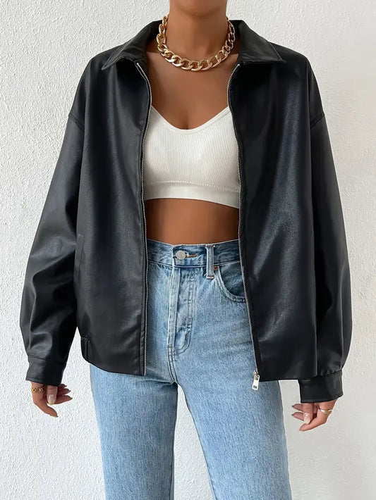 Comfortable Women's Zipper Jacket - OutfitLondon