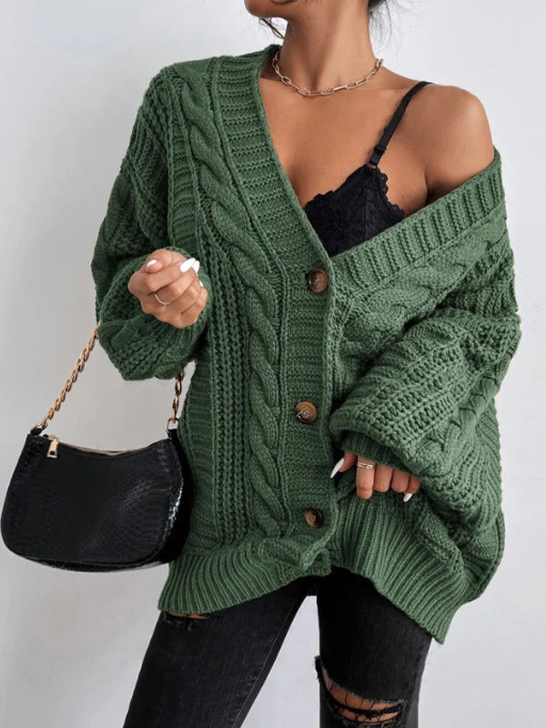 Soft Women's Oversized Knitted Cardigan Sweater