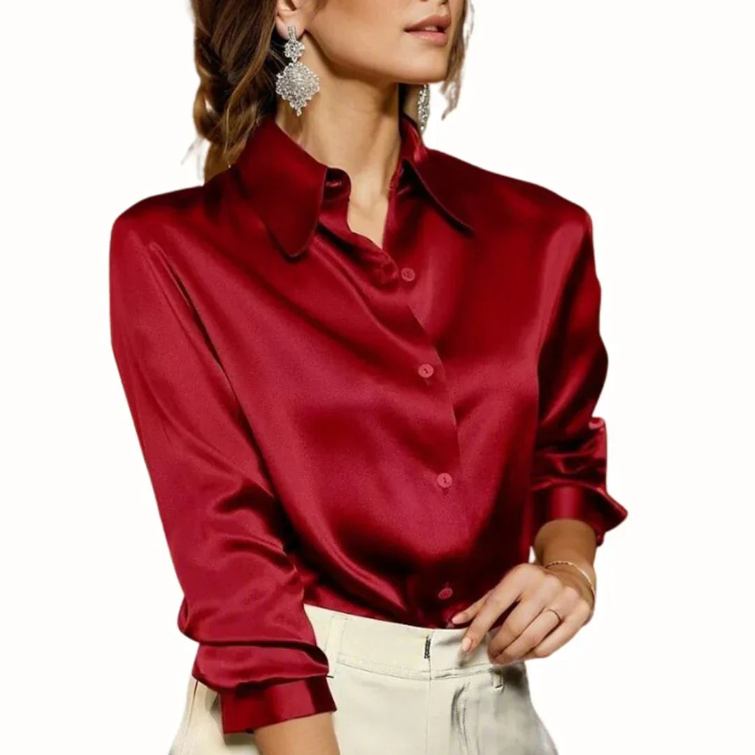 Elegant Women's Long Sleeve Top - OutfitLondon