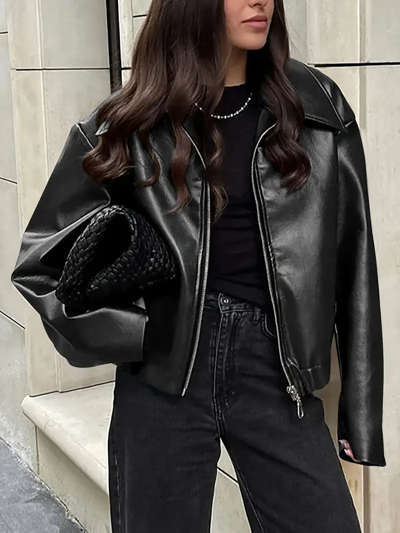 Relaxed Fit Women's Zip Up Jacket