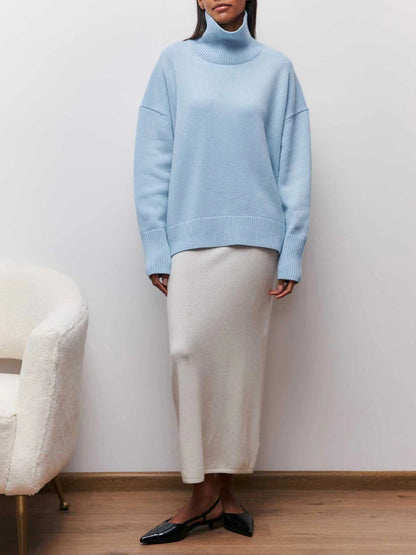 Relaxed Fit Women's Crew Neck Jumper Sweater