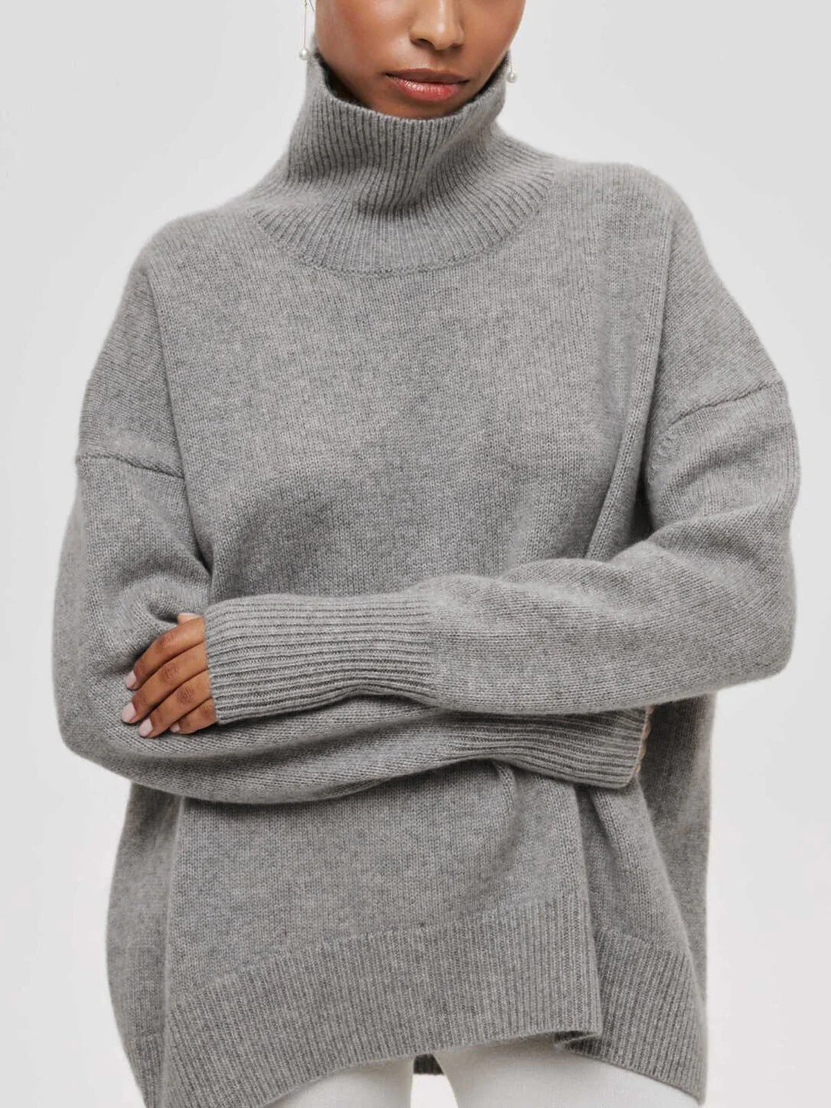 Relaxed Fit Women's Crew Neck Jumper Sweater